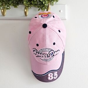 Hot Racks Pink “Hoover Dam 85” Racing Style Baseball Cap Y2K Adjustable Hat